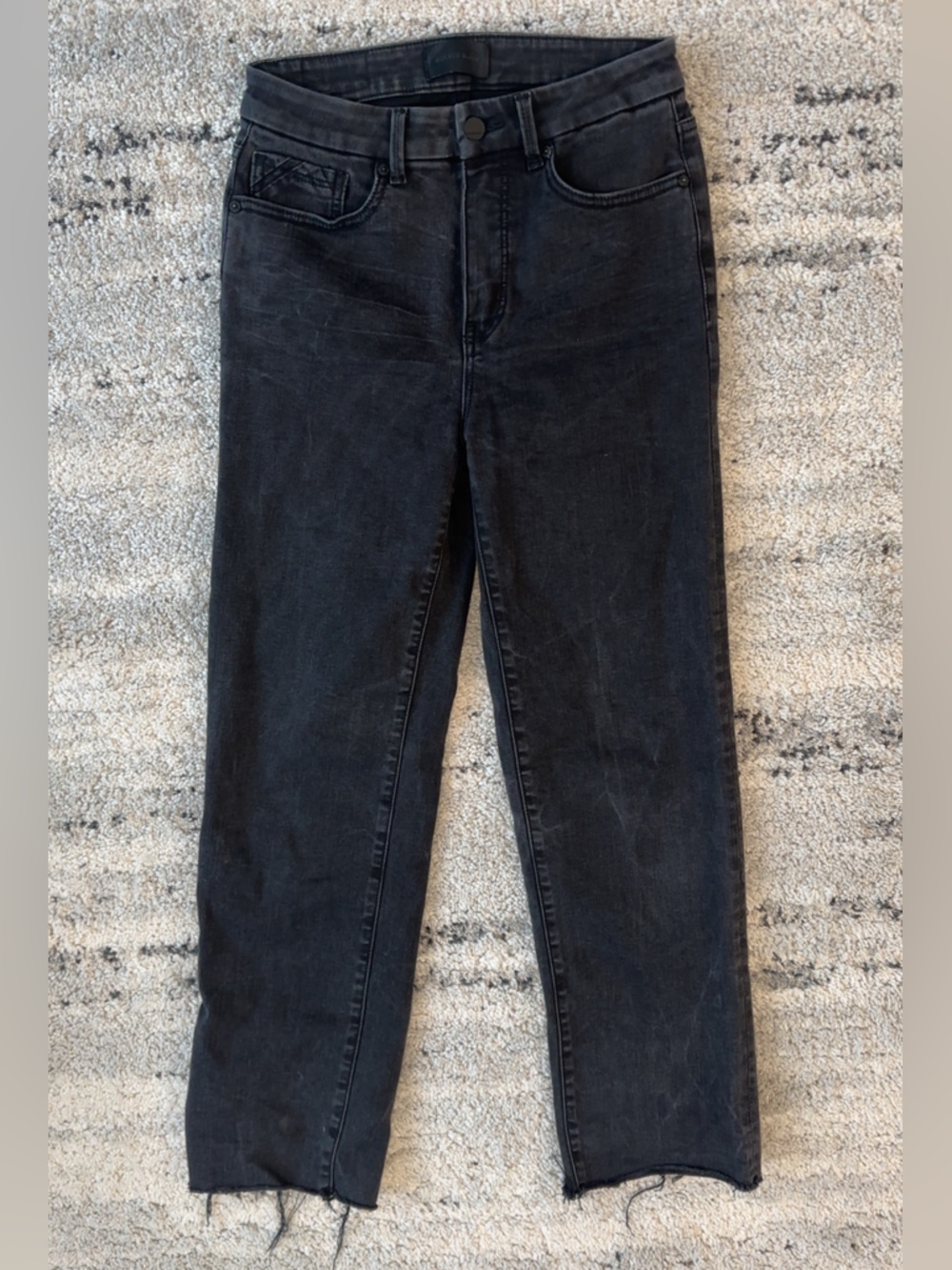 Buckle Black High-Rise Cropped Jeans